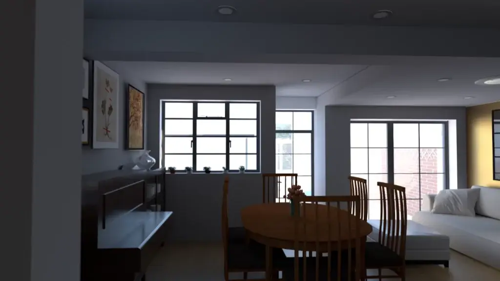 CGI design image for kitchen reconfiguration option